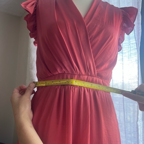 🍑Taylor Pink Midi Sundress with Flutter Sleeves🍑 - Picture 8 of 12